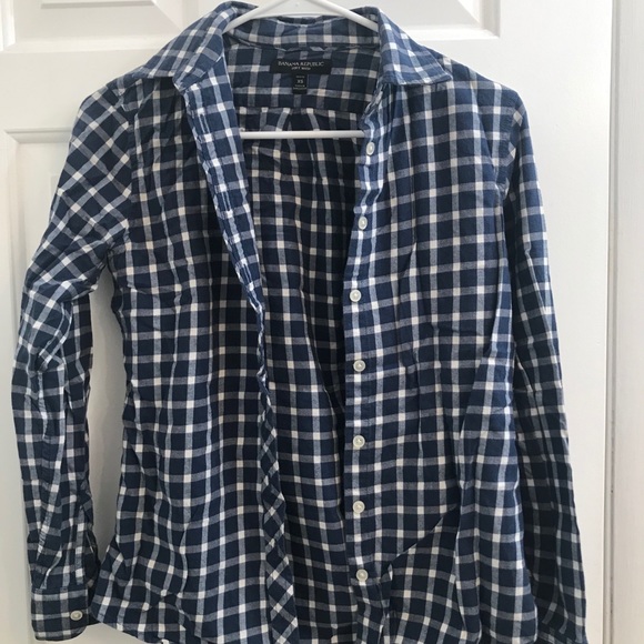 Banana Republic Soft Wash Plaid Shirt - Picture 10 of 11